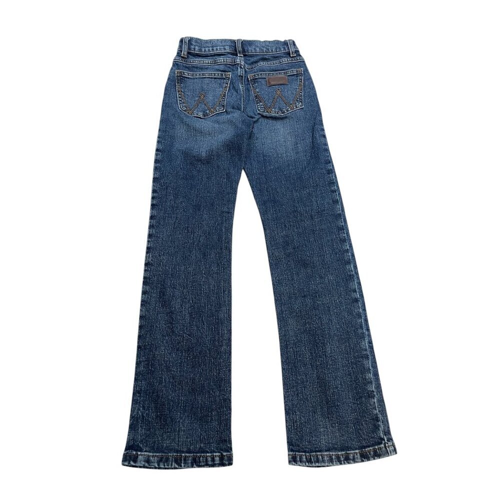 Wrangler Retro Slim Straight Blue Denim Western Cowboy Jeans Boy's 11 Slim